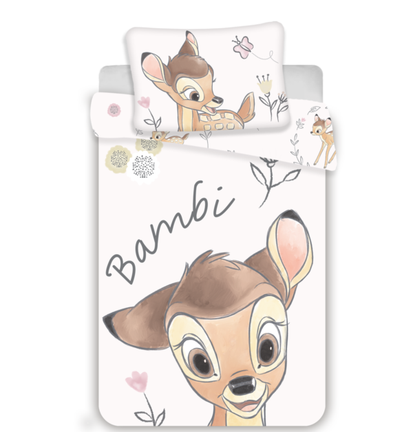 Disney Bambi Cotton Quilt Cover Set for Cot or Toddler Bed