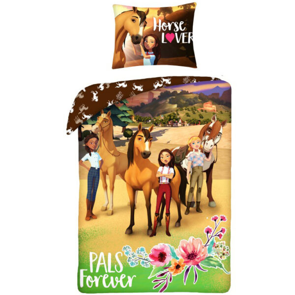 Spirit Riding Free Pals Forever Girls Quilt Cover Set - Single Bed