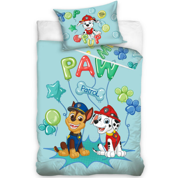 Paw Patrol Green Balloons Quilt Cover Set for Cot or Toddler Bed