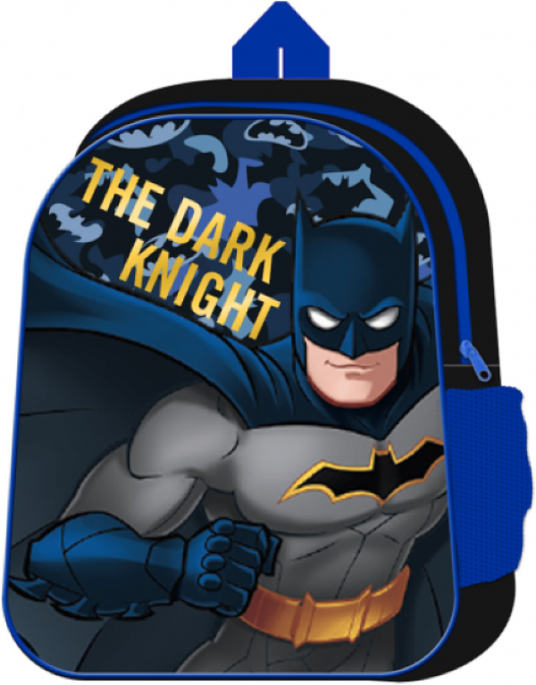 Batman The Dark Knight Small Toddler Backpack and Batman Cap Bundle