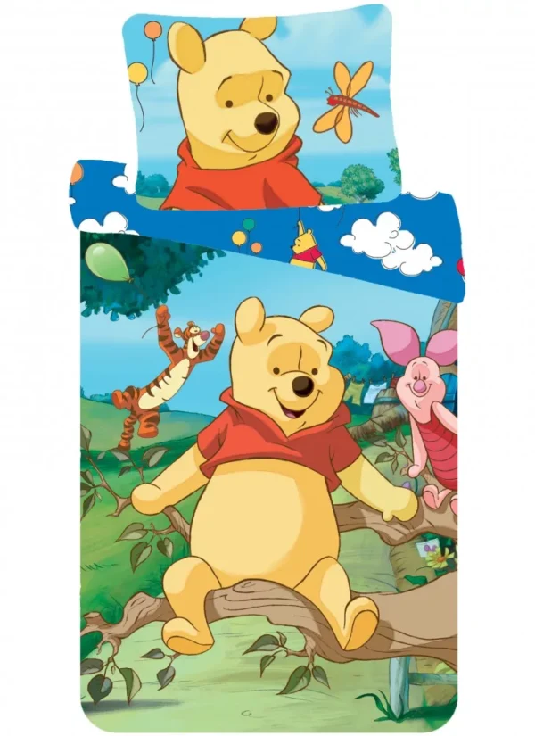 Disney Winnie the Pooh Quilt Cover Set - Single Bed