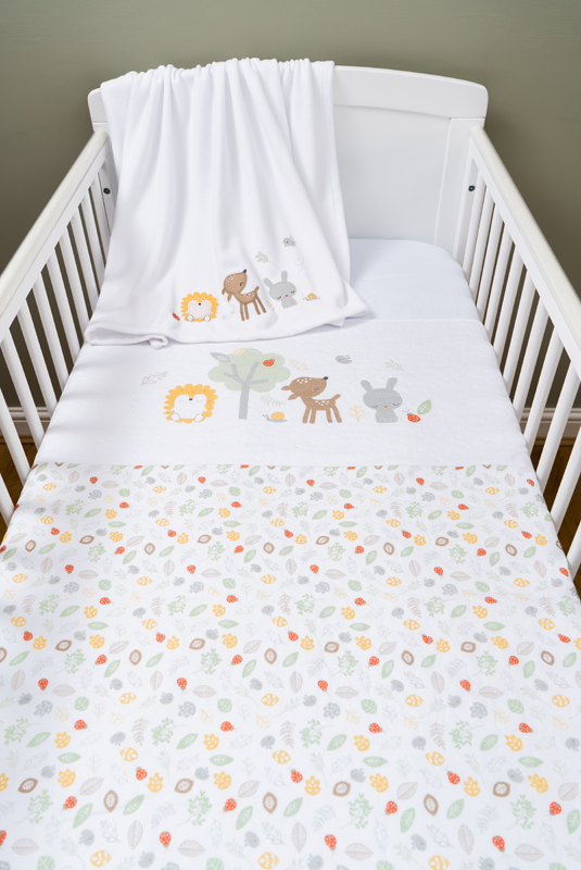 Silvercloud Treetops Forest Baby 3 Piece Coverlet Bedding Set