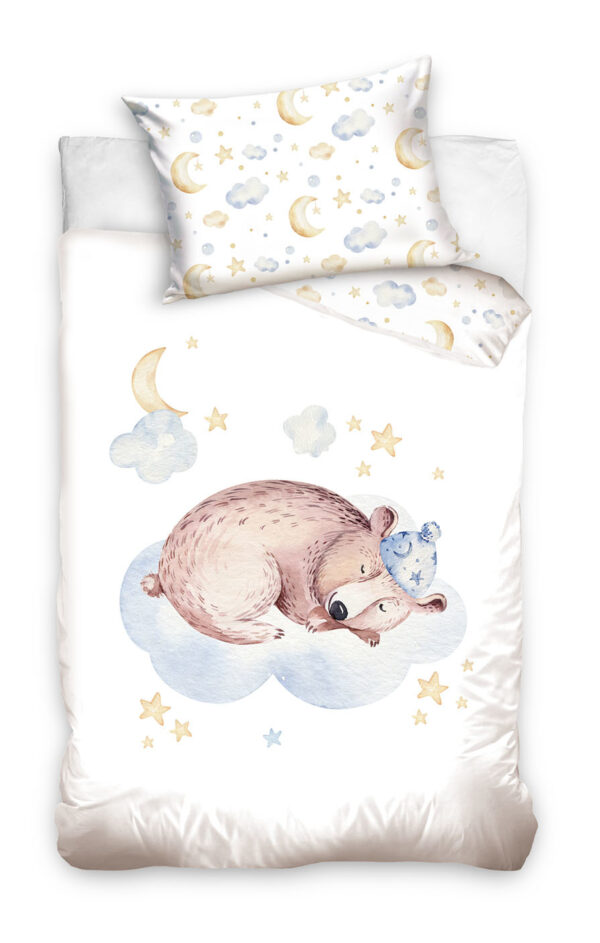 Baby Forest Deer Cotton Quilt Cover Set for Cot or Toddler Bed