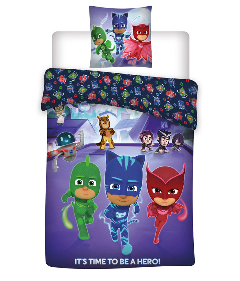 PJ Masks Kids Quilt Cover Set - Toddler Bed Size