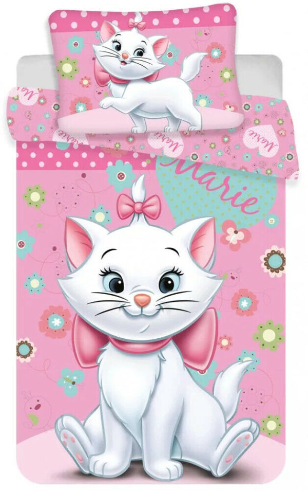 Disney The Aristocats Marie Pink Quilt Cover Set for Cot or Toddler Bed
