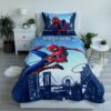Spiderman Blue Cotton Quilt Cover Set - Single Bed Set - Image 2