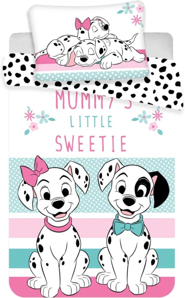 Disney 101 Dalmatians Sweetie Quilt Cover Set for Cot or Toddler Bed