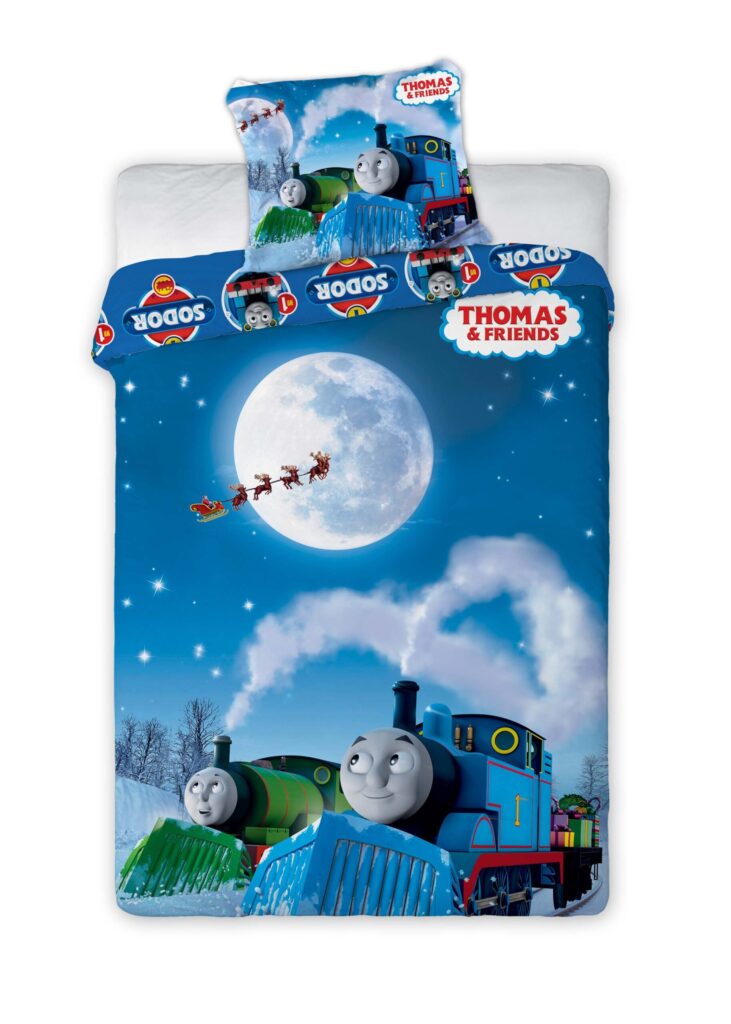 Thomas and Friends Christmas Thomas and Friends Quilt Cover Set - Single Bed Size