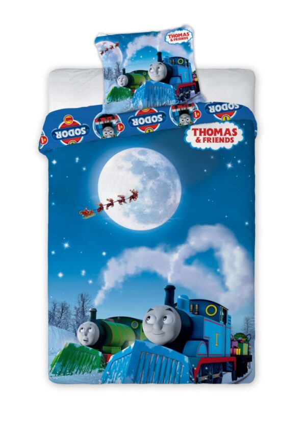 Thomas and Friends Christmas Thomas and Friends Quilt Cover Set - Single Bed Size