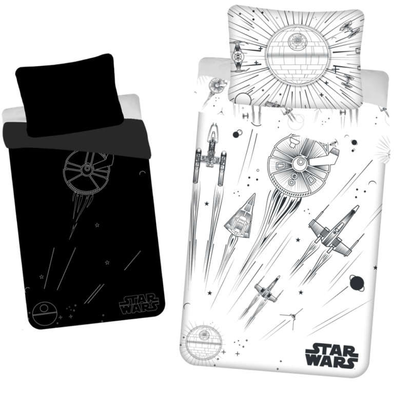 Star Wars Glow in the Dark Quilt Cover Set - Single Bed Size