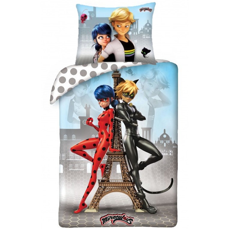 Miraculous Ladybug Kids Cotton Quilt Cover Set - Single Bed Size