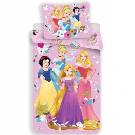 Disney Princess Pink Cotton Quilt Cover Set - Single Bed Size