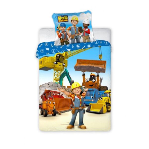 Bob the Builder Team Quilt Cover Set for a Toddler Bed