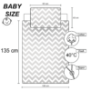 Babv Sweet Bunny Cotton Quilt Cover Set for Cot or Toddler Bed - Image 2