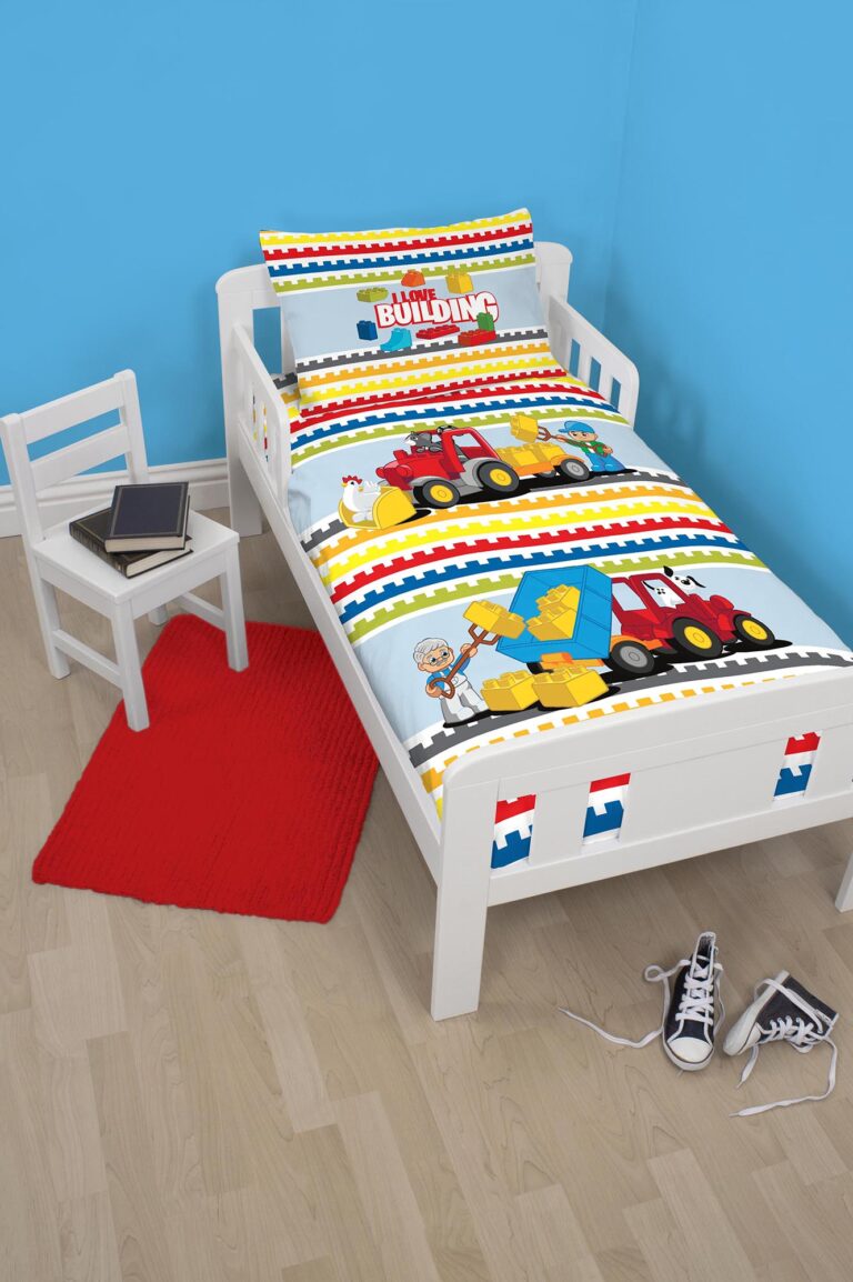 Lego Building Licenced Kids Quilt Cover Set - Junior Bed
