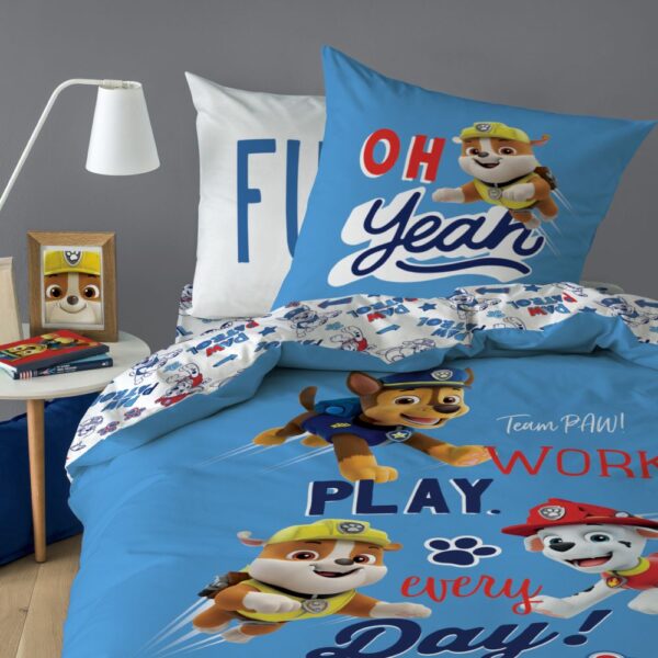 Paw Patrol Team Cotton Quilt Cover Set - Single Bed Size