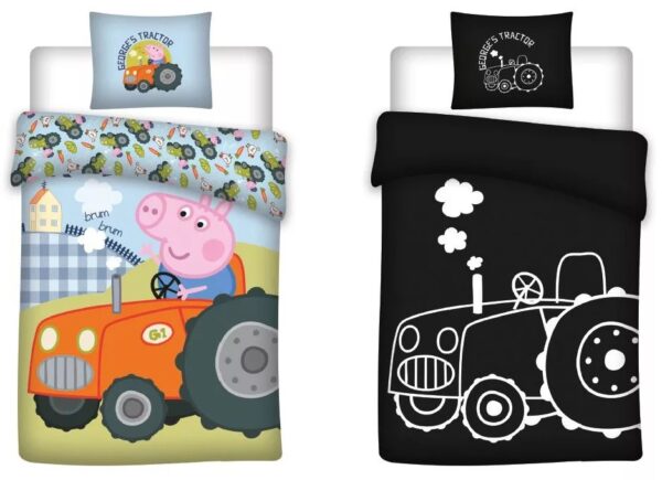 Peppa Pig George Glow in the Dark Quilt Cover Set - Single Bed Size