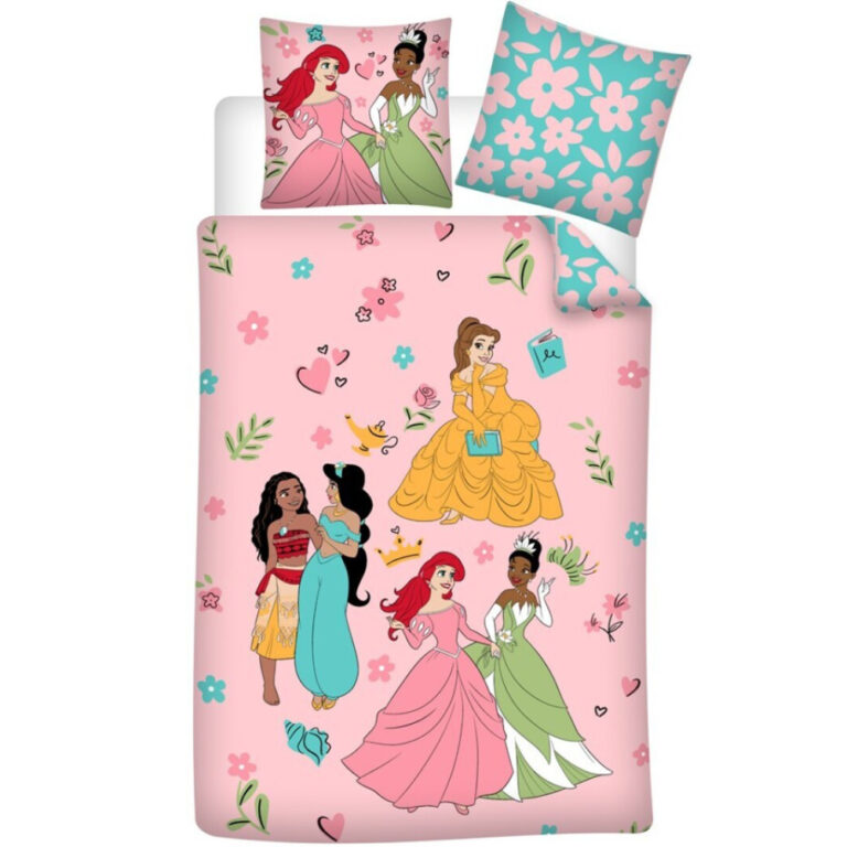 Disney Princess Party Quilt Cover Set - Single Bed