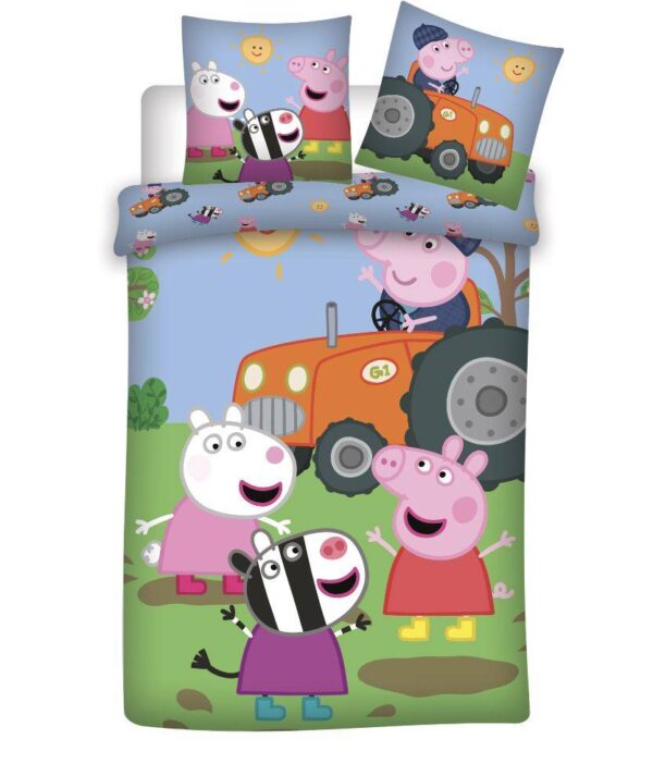 Peppa Pig Farm Quilt Cover Set - Single Bed Size