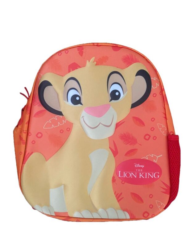 Disney The Lion King Simba 3D Backpack 35cm and Cap - Small Toddler Size