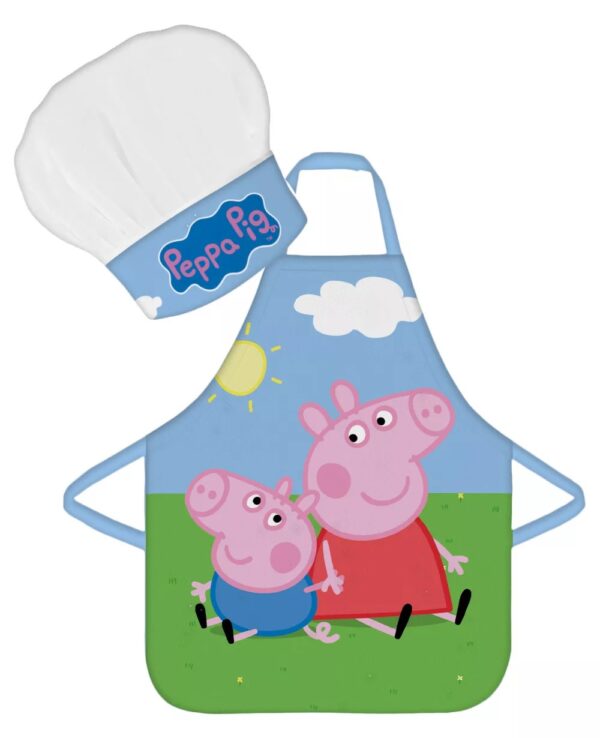 Peppa Pig Kids Baking Apron and Chef Hat