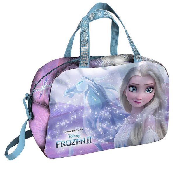 Disney Frozen Anna and Elsa Girls Sports Duffel Bag with Frozen Headband Cap and Pencilcase