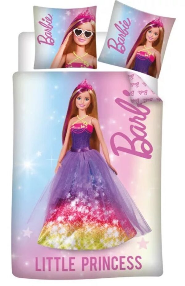 Barbie Little Princess Quilt Cover Set for Cot or Toddler Bed