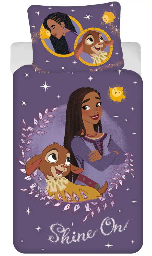 Disney Wish Shine On Quilt Cover Set - Single Bed