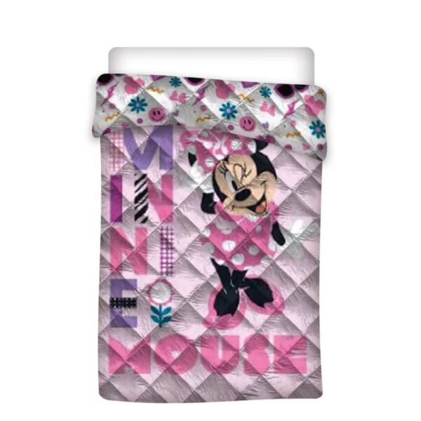 Disney Minnie Mouse Girls Polyester Coverlet - Single Bed