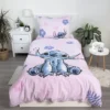 Disney Lilo & Stitch Pink Quilt Cover Set - Single Bed Size - Image 2
