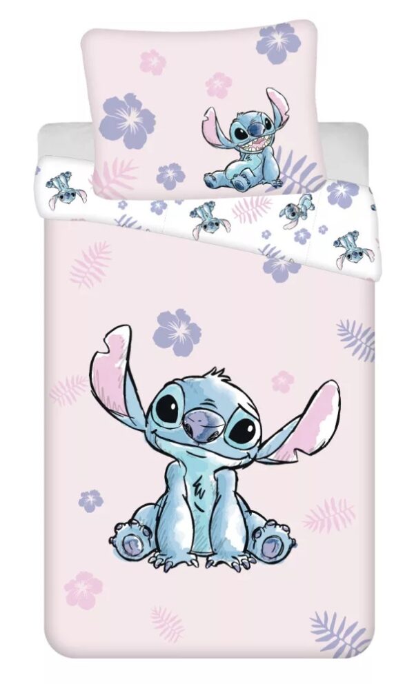 Disney Lilo & Stitch Pink Quilt Cover Set - Single Bed Size