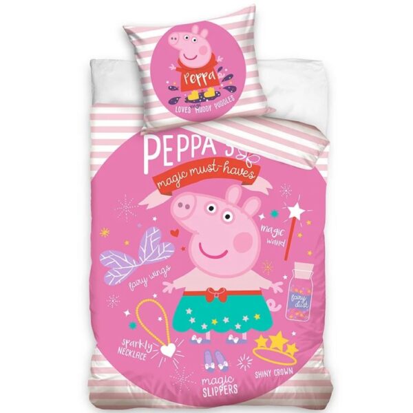 Peppa Pig Magic Must Haves Quilt Cover Set - Single Bed Size