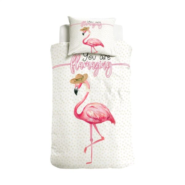 Little Monster You Are Flamazing Quilt Cover Set - Single Bed Size