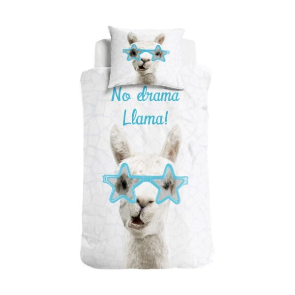 Little Monster No Drama Llama Quilt Cover Set - Single Bed Size