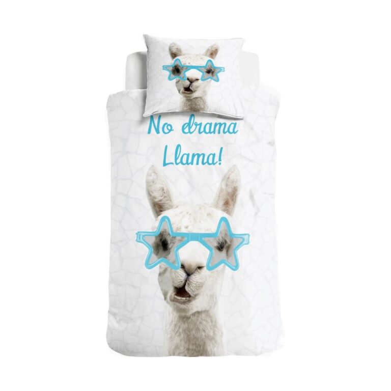 Little Monster No Drama Llama Quilt Cover Set - Single Bed Size