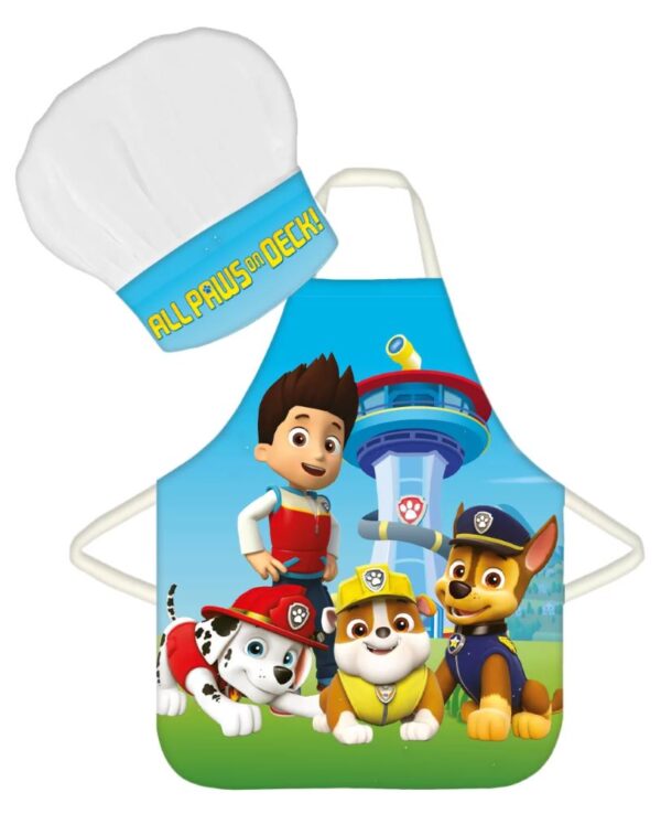 Paw Patrol Kids Apron and Chef Hat Set