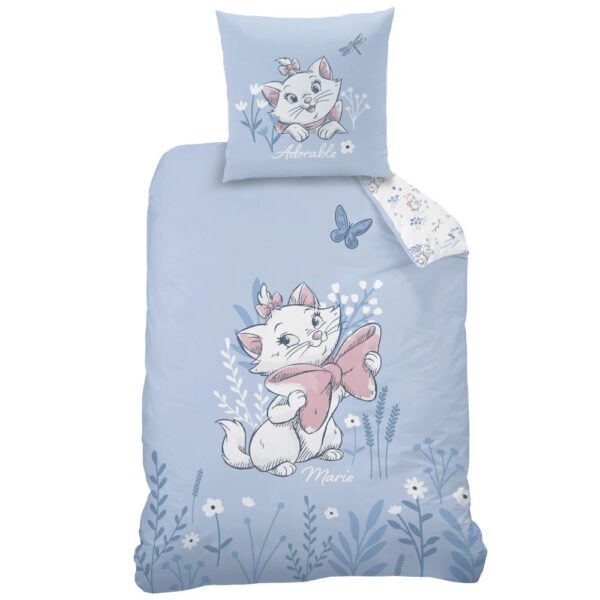 Disney The Aristocats Marie Blue Quilt Cover Set - Single Bed Size
