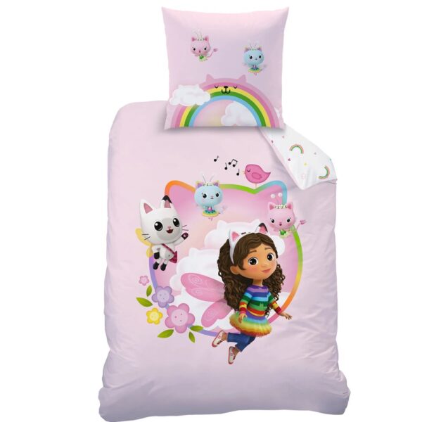 Gabby's Dollhouse Garden Cotton Quilt Cover Set - Single Bed Size