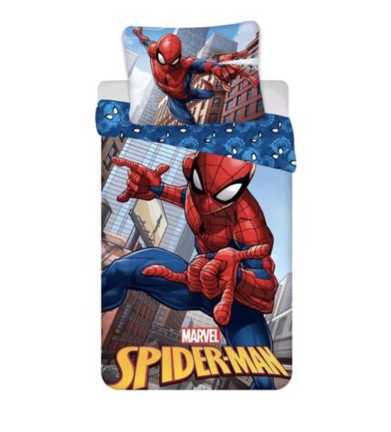 Spiderman Action Quilt Cover Set - Toddler Bed Size