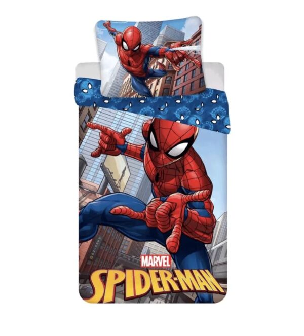 Spiderman Action Quilt Cover Set - Toddler Bed Size