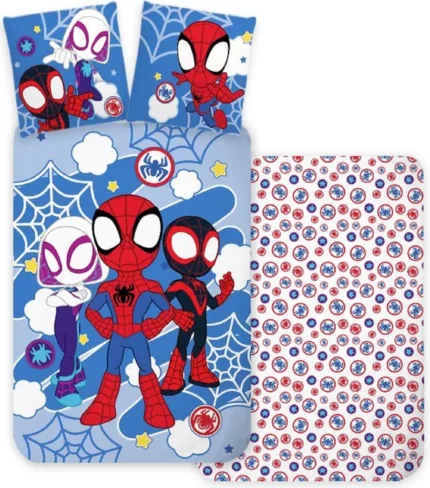 Spidey Kids Light Quilt Cover Set - Toddler Bed Size