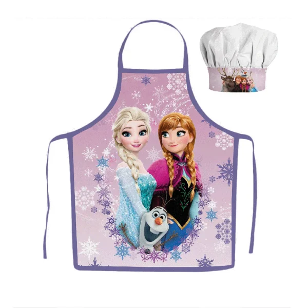 Disney Frozen Frosted Kids Apron and Chef's Hat Set