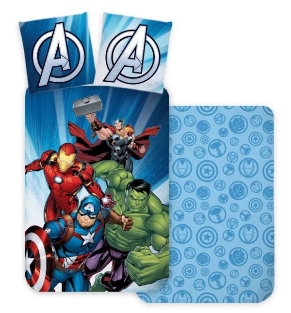Marvel Avengers Power Strike Quilt Cover Set - Single Bed Size