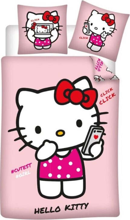 Hello Kitty Cutest Girl Quilt Cover Set - Single Bed Size