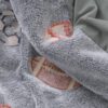 Sleeptime Sports Football Grey Glow in the Dark Quilt Cover Set - Single Bed Size - Image 3