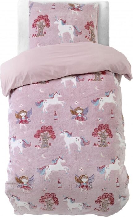 Sleeptime Unicorn Fairytale Glow in the Dark Quilt Cover Set - Single Bed Size