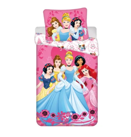 Disney Princess Heart Cotton Quilt Cover Set - Single Bed Size
