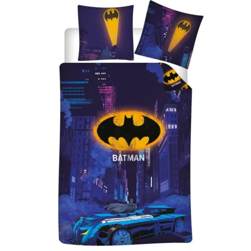 Batman Batmobile Polycotton Quilt Cover Set - Single Bed Size