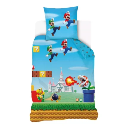 Nintendo Super Mario Level Quilt Cover Set - Single Bed Size