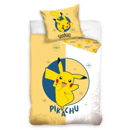 Pokemon Split Cotton Quilt Cover Set - Single Bed Size
